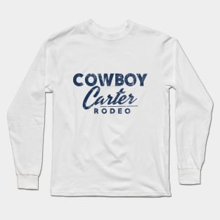 Cowboy Carter Rodeo Vintage Graphic Navy Long Sleeve T-Shirt